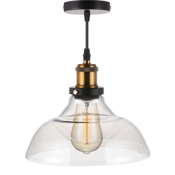 Matsuzay Lámpara de techo de cristal retro industrial vintage moderna Lámpara colgante de pantalla Reino Unido Stock Iluminación y accesorios Numero 3 Matsuzay HA024442-03