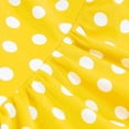 thumbnail image 6 of Kogui Dress Teen Girls Girls Dress Summer Ruffle Sleeve Mesh A Line Casual Party Dresses with Pockets Size 9-10 (Yellow,9-10 Years), 6 of 9