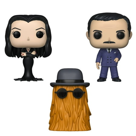 Funko POP! TV The Addams Family: Morticia, Gomez (Possible Limited Chase Edition) and Cousin Itt (Collectors Set 1), Vinyl Figures