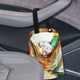 thumbnail image 3 of Yuyamidu Hummingbird Car Trash Bag Sunflower Car Storage Bag Universal Waste Basket Bin Accessories for Auto Truck SUV Foldable Car Gabage Bag with Adjustable Button, 3 of 7