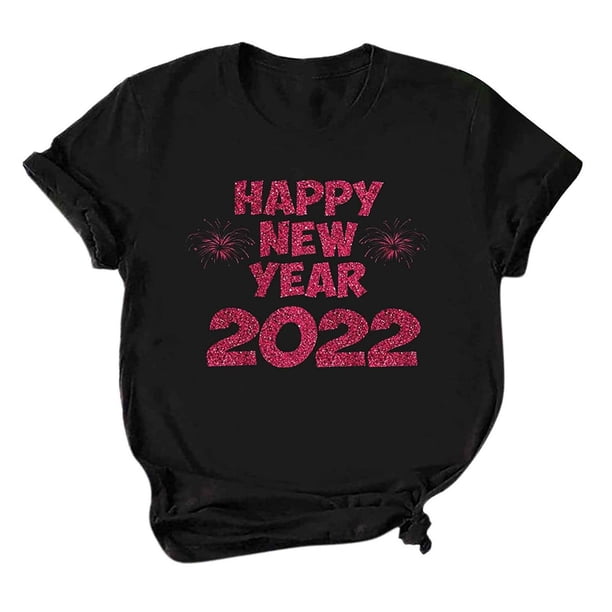 Blusa de mujer Navidad Impreso Casual Moda Todo-fósforo Camiseta de manga corta Tops Pompotops hfajkhk124398