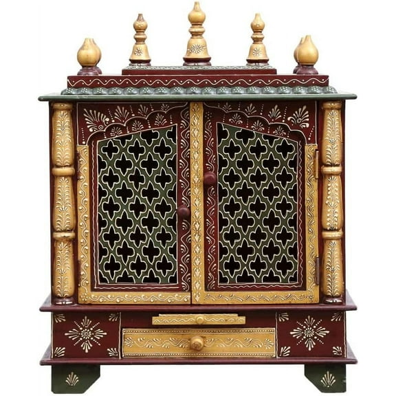 Generic Wooden Temple Pooja Mandir for Home