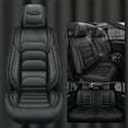 thumbnail image 3 of OTOEZ Universal Car Seat Cover, 5-Seat Full Set PU Leather, Front Rear Seat Protector, Waterproof Cushion Fit Most Honda Toyota Chevy Ford Nissan Vehicle Truck SUV, 3 of 11