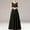 Black, variant on Girls Solid Color Sleeveless Round Neck Long Length Dress Kids Party Performance Formal Gown Wear Skirts(Black,10-11 Years)