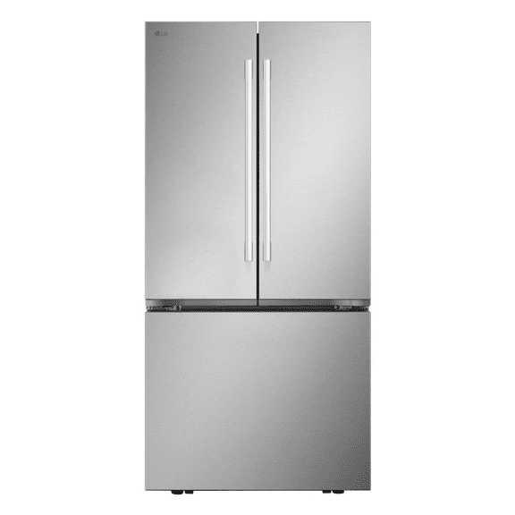 LG LF25H6200S 33 Inch French Door Refrigerator with 25 cu. ft. Capacity, IcePlus Icemaker, Wi-Fi Enabled and  SmartDiagnosis in Stainless Steel