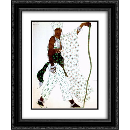 Leon Bakst 2x Matted 20x24 Black Ornate Framed Art Print 'Le dieu bleu a pilgrim '