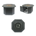 thumbnail image 4 of Modern Black Gas Fire Pit Table - 50000 BTU for Your Patio, 4 of 7