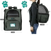 PetAmi Deluxe Pet Carrier Backpack, Grau