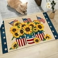 thumbnail image 2 of CMrtew Patriotic Welcome Mats | Heavy-Duty Fade-Resistant Indoor/Outdoor Door Mats | 4th of July Decor with Flag & Star for Porch, Patio, Front Door Entryway, 2 of 9