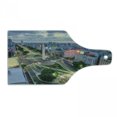 thumbnail image 1 of Obelisk Cutting Board, Aerial Vista Panoramic Photo of Capital City Buenos Aires Urban View at Twilight, Decorative Tempered Glass Cutting and Serving Board, in 3 Sizes, by Ambesonne, 1 of 2