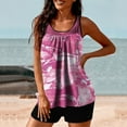 thumbnail image 4 of Birdeem Women Plus Size Print Bowknot Set Two-Piece Swimsuit Swimwear Shorts, 4 of 12