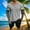 B Dark Gray, variant on Timoontee Men's 2 Piece Waffle Sets Summer Casual Beach Vacation Sets Short Sleeve Hoodies with Drawstring Shorts Lightweight Hiking Workout Tracksuit Blue XXXL