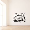 thumbnail image 3 of Dino Sigmage Cute Dinosaur Silhouette Happy Face Silhouette Design Vinyl Design Wall Sticker Art Decal Boy Girl Kid Room Bedroom Nursery Kinder Home Decor Stickers Decoration Size (6x10 inch), 3 of 3