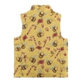 thumbnail image 5 of Xoenoiee Christmas Bee Candy Print Girls Polar Fleece Zipper Vest Kids Sleeveless Stand Collar Jacket Xmas Outerwear with Pockets for Travel Sports Running, Size 2T, 5 of 7