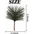 thumbnail image 2 of 35Pcs Artificial Green Pine Needles Branches -Small Pine Twigs Stems Picks-Fake Greenery Pine Picks for Christmas Garland Wreath Embellishing and Home Holiday Garden Decoration, 2 of 6