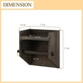 thumbnail image 2 of Wood Toilet Paper Holder with Shelf, Farmhouse Toilet Paper Holder, Bathroom Toilet Paper Roll Accessories, Rustic Brown, 2 of 4