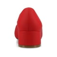 thumbnail image 3 of Journee Womens Saarii Wide Width Slip On Block Heel Round Toe Pumps, 3 of 9