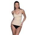 thumbnail image 2 of Vanity Fair Women's Shaping Cami with Built-In Wireless Bra, Tummy Control Shapewear Tank, 360 Smoothing Layering Top, Sizes S–2XL, 2 of 7