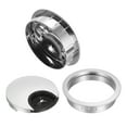 thumbnail image 3 of Uxcell 2-1/8 inch Cable Hole Cover Desk Grommet for Wire Organizer Zinc Alloy  Silver Tone 2pcs, 3 of 4