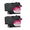 2 Magenta, variant on Compatible LC406 Ink Cartridge Replacement LC 406 for Brother MFC-J4335DW MFC-J4345DW MFC-J4535DW XL Printer - 4 Pack