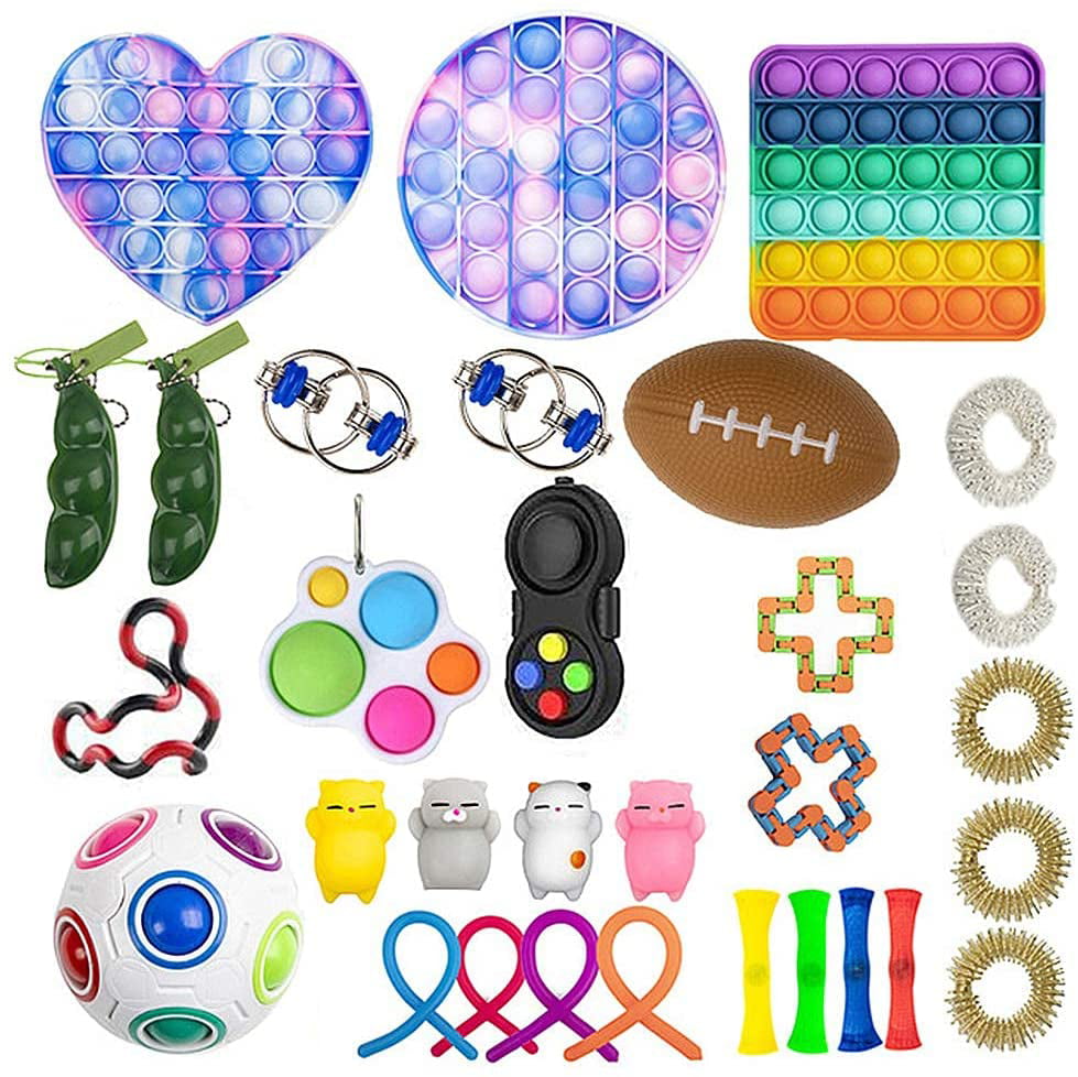 Details about   Fidget Toys Set Sensory Tools Bundle Stress Relief Hand Kids Adults ADHD Toy HOT 
