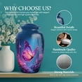 thumbnail image 3 of SABURIAL Butterfly Cremation Urns for Human Ashes - Handcrafted Funeral Tribute for Adult Ash - Small Keepsake Urns for Adult Women & Men - Memorial Urn for Ashes - Combo - 10 Inch Large & 3 Inch, 3 of 7