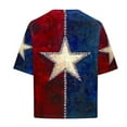 thumbnail image 4 of GERsome 4th of July T-Shirt for Women American Flag Short Sleeve Crewneck Tshirt USA Flag Stars Stripes Patriotic Graphic Tee S-3XL, 4 of 4
