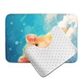 thumbnail image 6 of Yiaed Cloud Cute Hamster Print Bathroom Mat Set 2 Pieces Mat Anti-Skid Pad Ultra Soft and Absorbent Bathroom Bath Mat Contour Bath Rugs for Toilet Base, 6 of 6