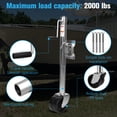 thumbnail image 5 of Qiyester 2000 Lbs Trailer Jack with Dual Wheel Heavy Duty Swivel Boat Jack 10 Inch Lift Bolt-on Tongue Trailer Jacks for Rv Boat Trailers, 5 of 8