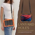 thumbnail image 3 of Allytech Shockproof Case for Lenovo Tab M11 11 Inch 2024, Lenovo Tab M11 Case with Screen Protector/Pencil Holder, Rugged Hybrid Bumper Shoulder Strap Kids Friendly All-Round Protective Cover,Orange, 3 of 8