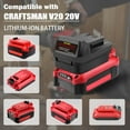 thumbnail image 3 of for Para V20 Uso Milwaukee M18 18V Herramientas Inalámbricas, para Batería Craftsman 20V Convertida en Batería for Milwaukee M-18 48-11-1812  para Batería de Herramientas Eléctricas Inalámbricas, 3 of 7
