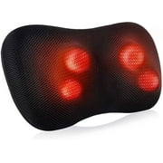 Naipo Back Neck Massager with Heat, Shiatsu Deep-Kneading Massage for Muscle Pain Relief Spa-Like Soothing for Home Car and Office