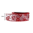 thumbnail image 2 of Abbraccia Valentines Day Gift Ribbons Heart Ribbon 5Yards Decor 1.5" Wide Gift Wrapping Ribbon for Gift Packaging Scrapbooking Birthday Clear Bottom, 2 of 7
