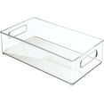 iDesign Kitchen Stackable Space Organizer Bins, Clear and Recyclable, 2