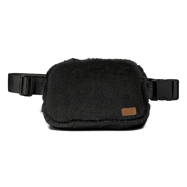 CC Faux Fur Cross-Body Belt Bag | Fanny Pack | Sling Bag - Walmart.com