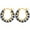 Gold-blue, variant on Silver Cubic Zirconia Huggie Hoop Earrings, Dainty Inlaid CZ Small Hoop Earrings, Skin-Friendly Fashion Jewelry for Women Daily Wedding Party Gifts