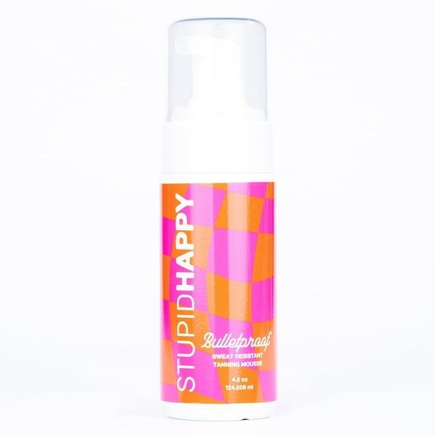 Mousse autobronceadora Stupid Happy, resistente al sudor, 125 ml