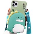 thumbnail image 1 of Wallet Case for iPhone 14 Pro Max Case with Lanyard (Dinosaur), 1 of 5
