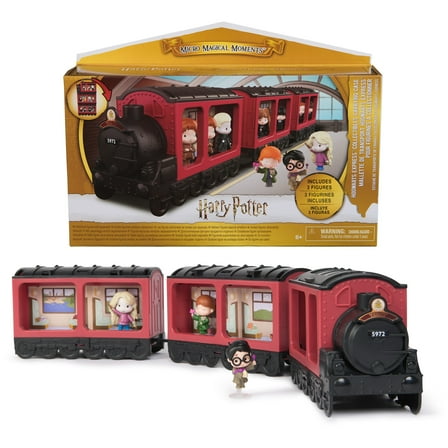 Wizarding World Harry Potter, Micro Magical Moments Collectible Hogwarts Express Carrying Case Doll Playset