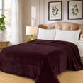thumbnail image 2 of Cobertor Ligero Liso MELOCOTTON HOGAR Matrimonial Hotelero Vino, 2 of 5