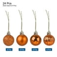 thumbnail image 3 of Uxcell 24Pcs 1.18" Christmas Balls Ornaments Shatterproof Ornaments Balls for Xmas Trees Decoration Bronze, 3 of 8