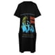 thumbnail image 5 of Camisa retro vintage de Halloween con diseño de la mansión encantada, sombrero y caja, bonito regalo gráfico, vestido holgado con bolsillos para ocasiones oficiales., 5 of 7