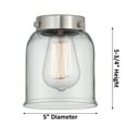 thumbnail image 2 of 916-1W-PC-G54-Innovations Lighting-Bell - 1 Light Wall Sconce In Industrial Style-12 Inches Tall and 5 Inches Wide-Polished Chrome Finish-Seedy Glass, 2 of 6