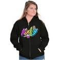 thumbnail image 4 of XOMG POP Kinley Sweet and Salty Women Plus Size Zipper Hoodie Brisco Brands 2X, 4 of 5