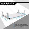 thumbnail image 4 of FRMSAET Accesorios para muebles Productos de oficina Trajes Hardware 20/24/30 pulgadas Bandeja para cajón de teclado Soporte de madera Debajo del escritorio Plataforma de altura ajustable. (20 pulgada, 4 of 5
