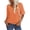 Orange, variant on Women's Summer V-neck Solid Color Half Sleeve Match Simple Casual T-shirt Tops
