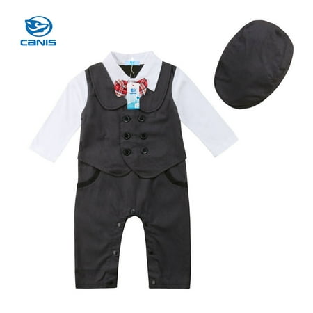 

Toddler Baby Tuxedos Clothes Gentleman Romper Jumpsuits Kids Boys Formal Suits Bodysuits Tuxedo Outfits Clothes