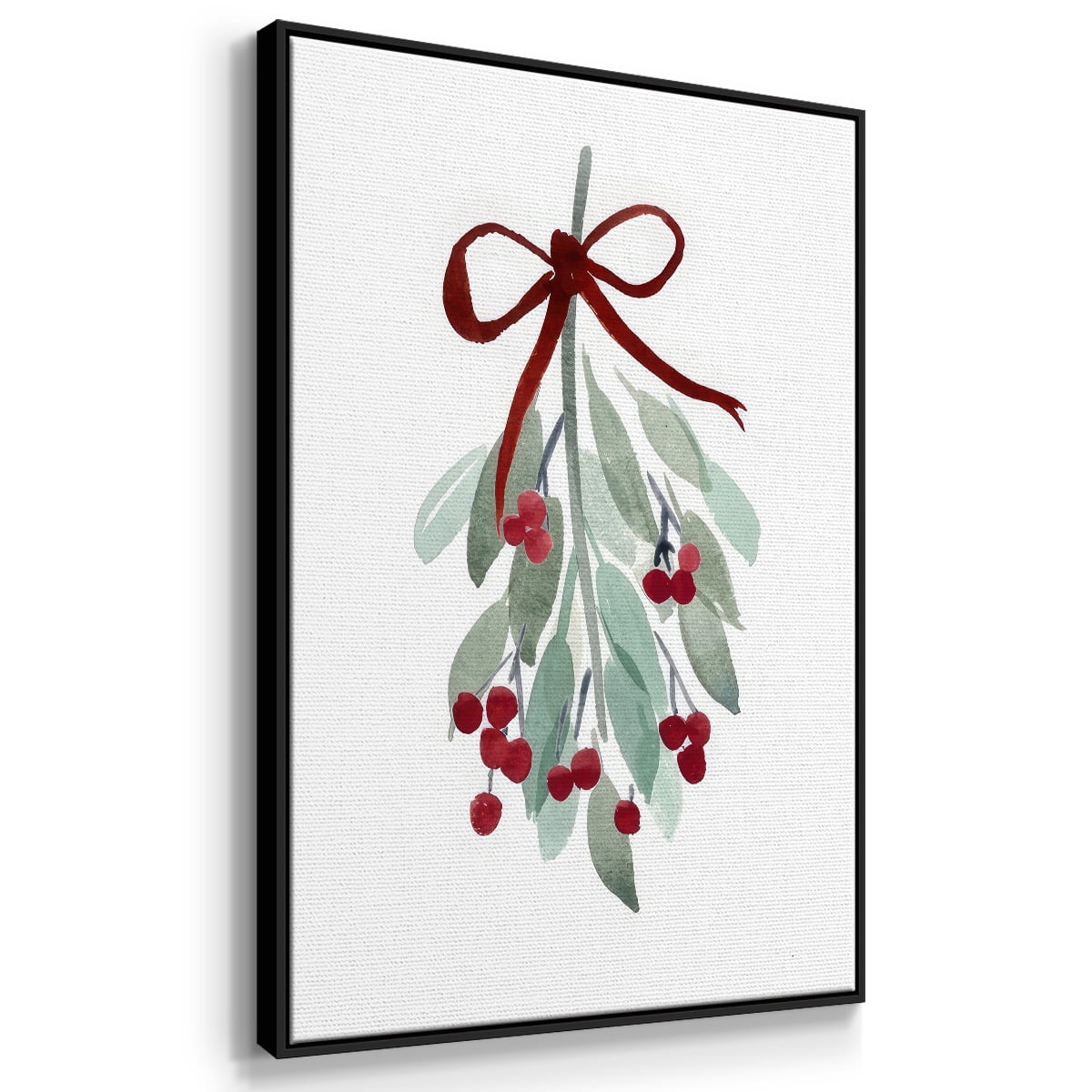 Come Across I - Framed Gallery Wrapped Holiday Canvas - 17 x 25 - Black Frame