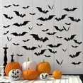 thumbnail image 4 of Halloween Decorations Indoor Set ,Halloween Fireplace Mantel Scarf & Round Table Cover & Lace Table Runner & 60Pcs Scary 3D Bat for Halloween Party Decorsr,Spooky Home Decor, 4 of 8