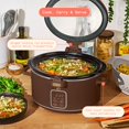 thumbnail image 4 of Beautiful 4 QT Digital Slow Cooker with Hinged Locking Lid, Chocolate by Drew Barrymore, 4 of 10